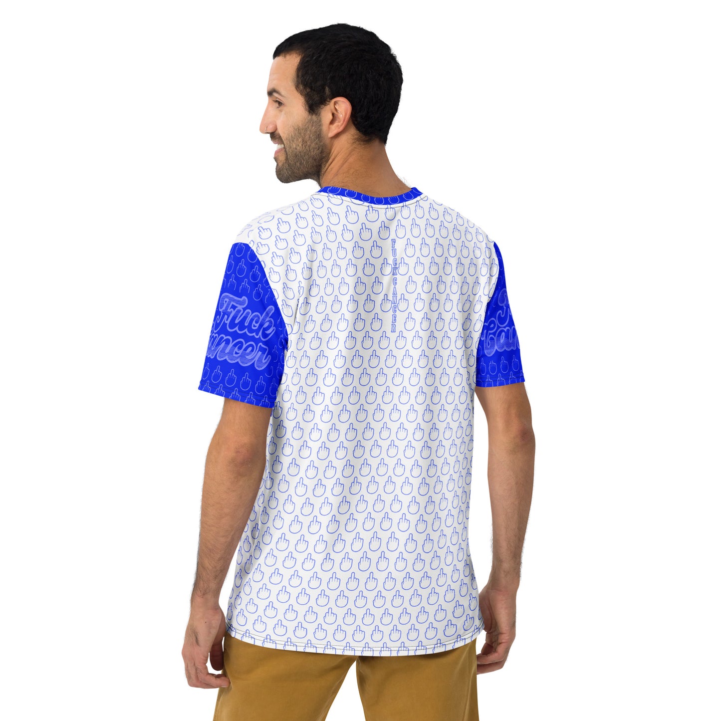 SkeetDesigns | F#$% Cancer Crew Neck | Blue | Disc Golf Apparel