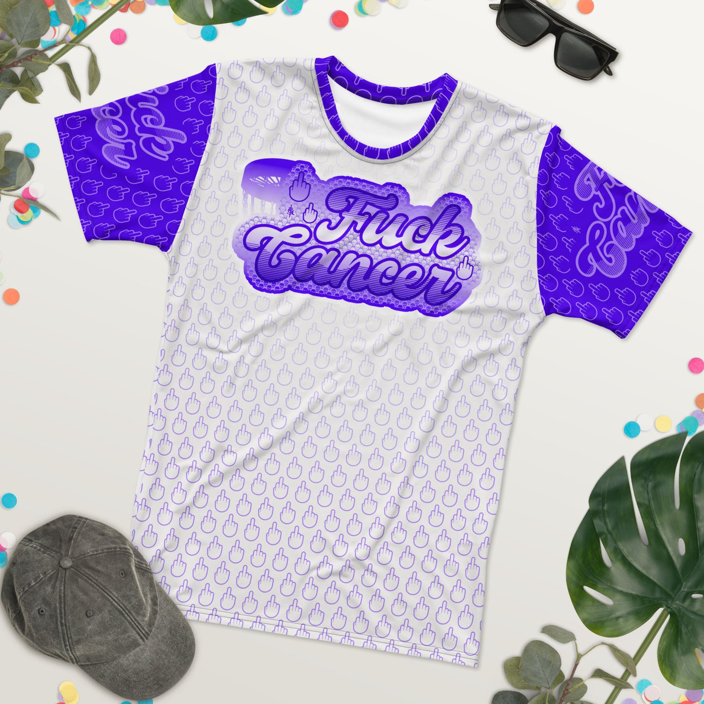 SkeetDesigns | F#$% Cancer Crew Neck | Purple | Disc Golf Apparel