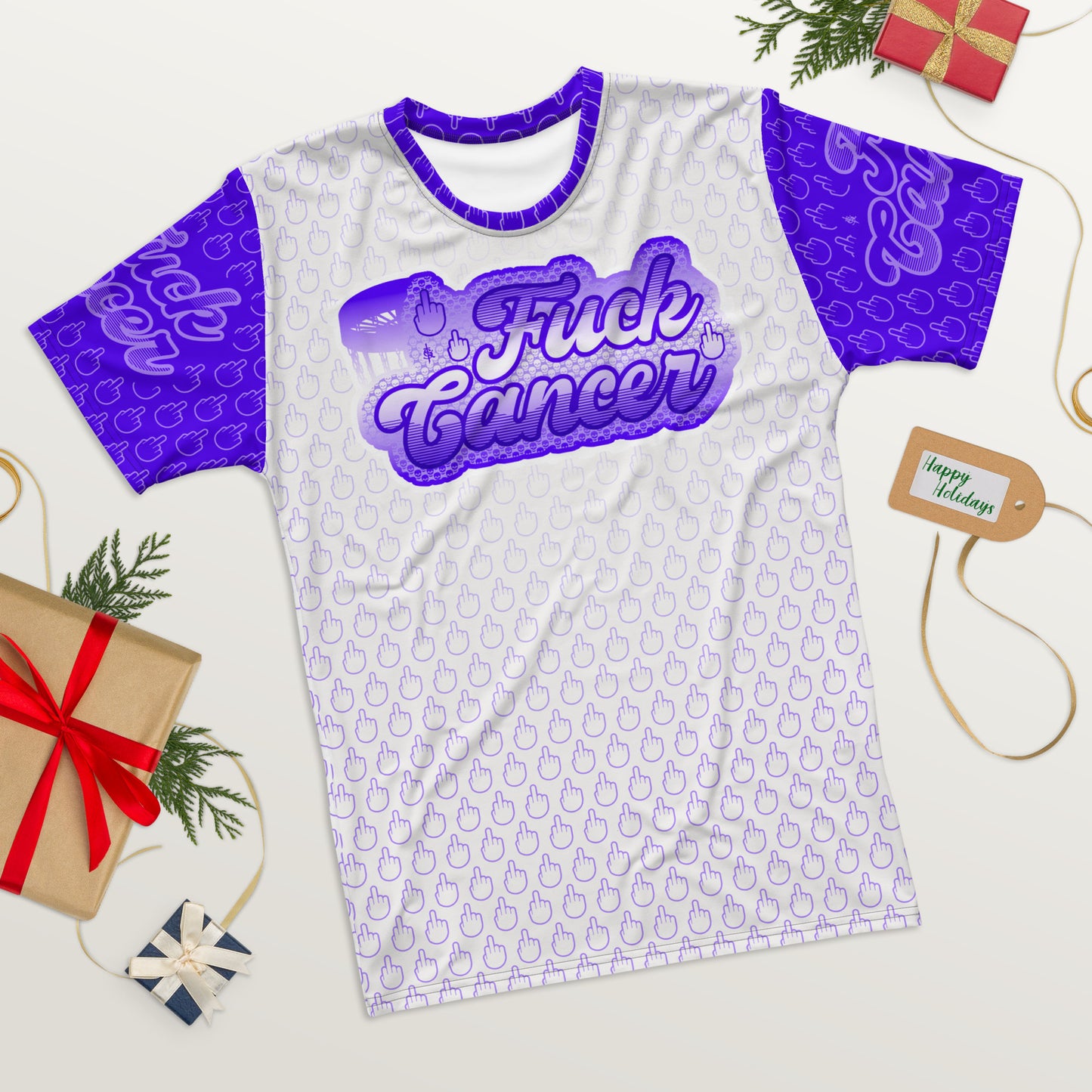 SkeetDesigns | F#$% Cancer Crew Neck | Purple | Disc Golf Apparel