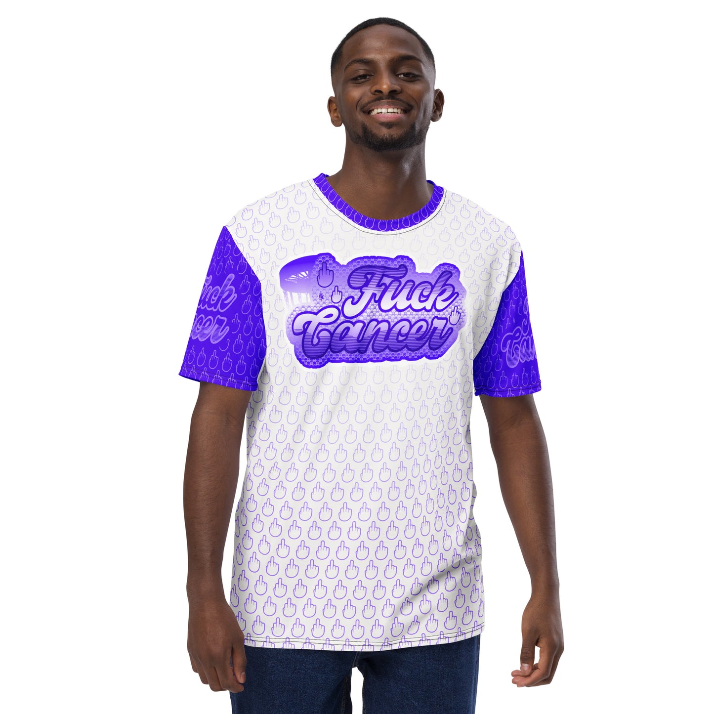 SkeetDesigns | F#$% Cancer Crew Neck | Purple | Disc Golf Apparel