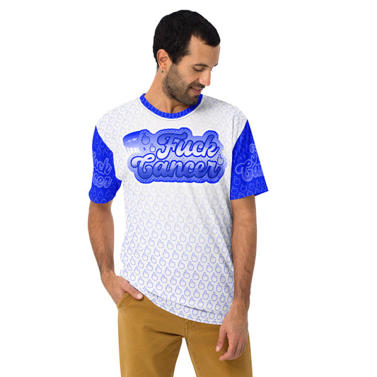 SkeetDesigns | F#$% Cancer Crew Neck | Blue | Disc Golf Apparel