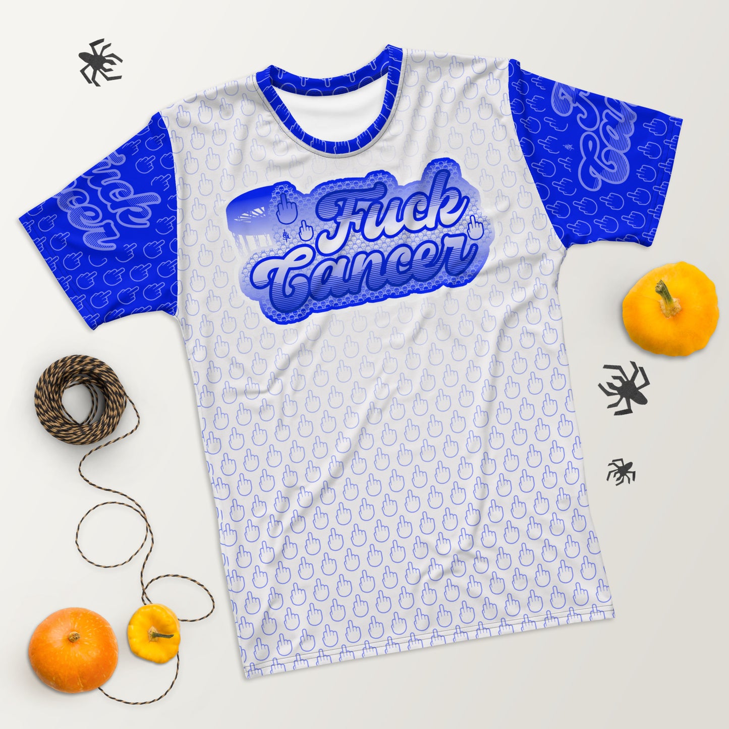 SkeetDesigns | F#$% Cancer Crew Neck | Blue | Disc Golf Apparel