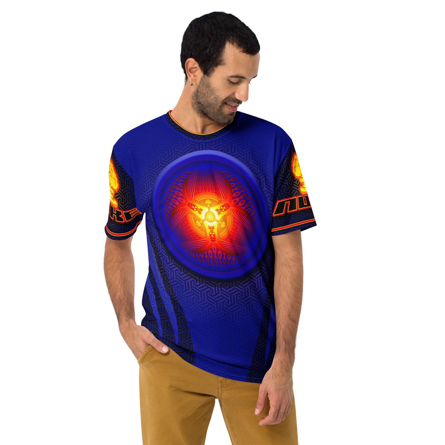 SkeetDesigns | Nuke | All-Over Print Crew Neck | Blue | Disc Golf Apparel