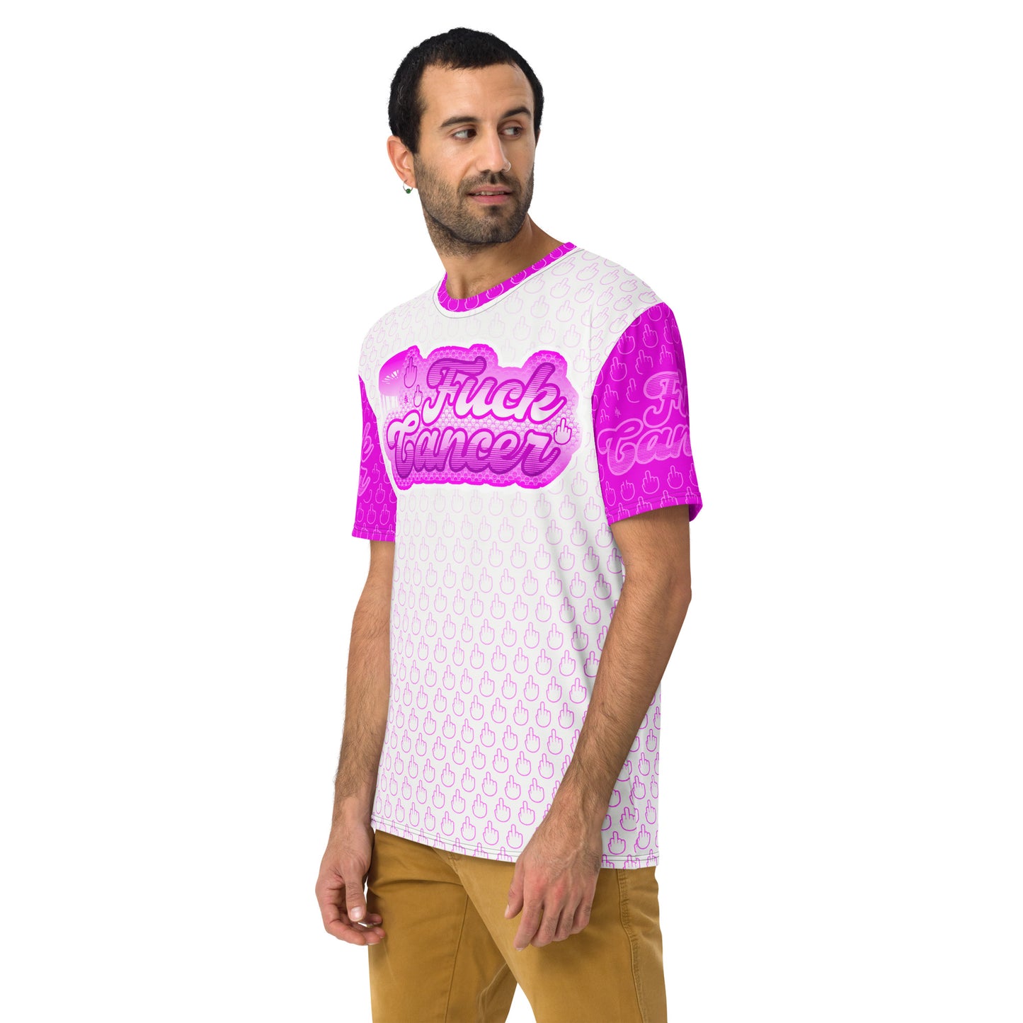 SkeetDesigns | F#$% Cancer Crew Neck | Pink | Disc Golf Apparel
