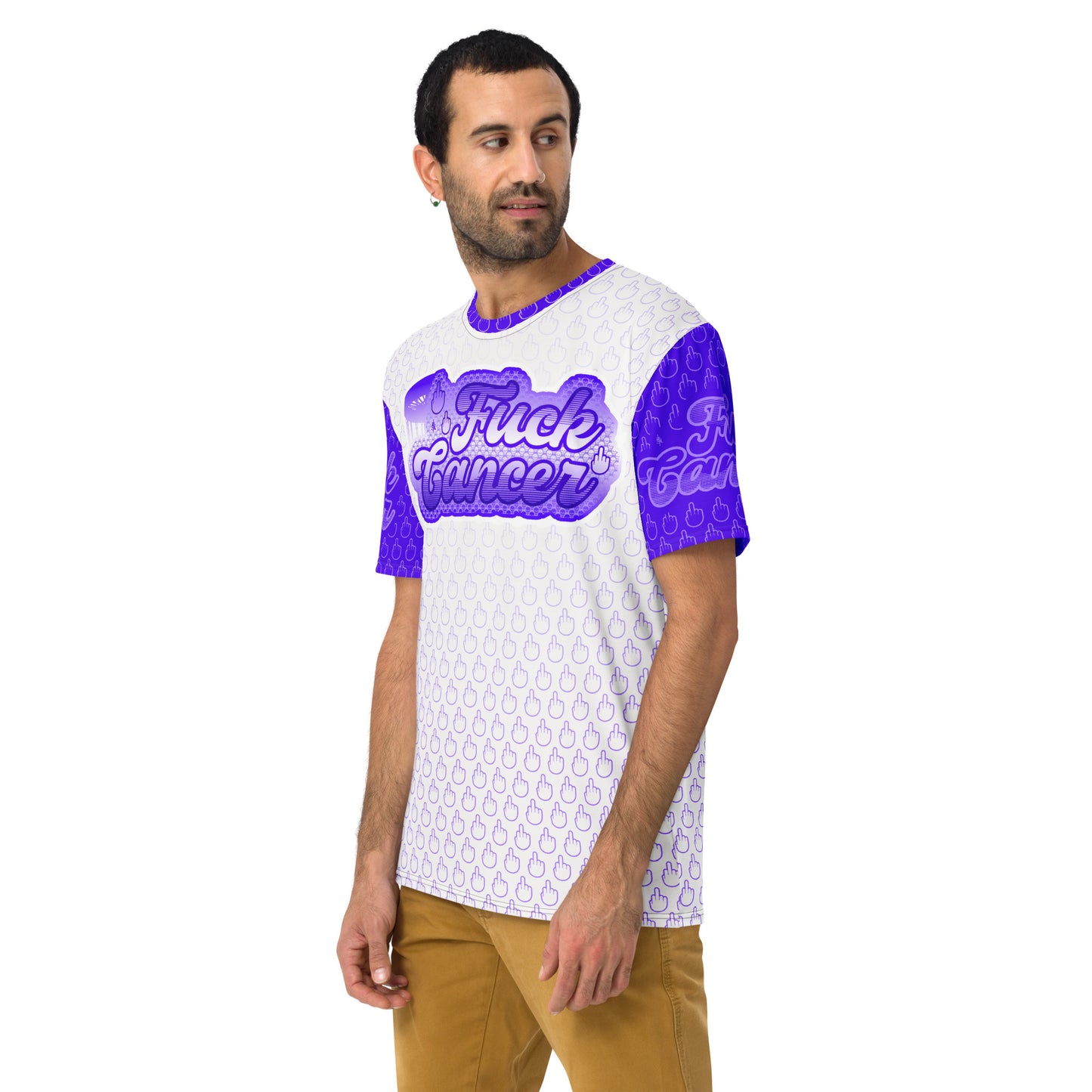 SkeetDesigns | F#$% Cancer Crew Neck | Purple | Disc Golf Apparel
