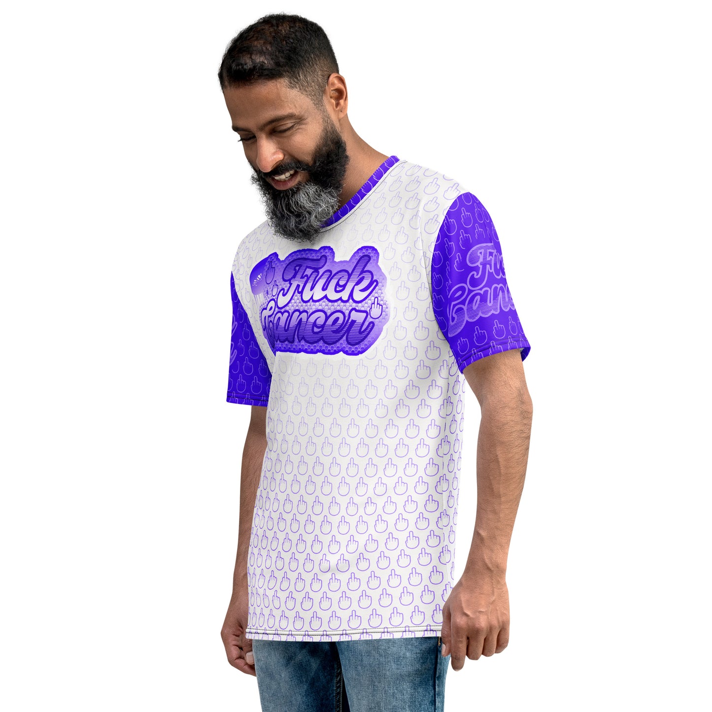 SkeetDesigns | F#$% Cancer Crew Neck | Purple | Disc Golf Apparel