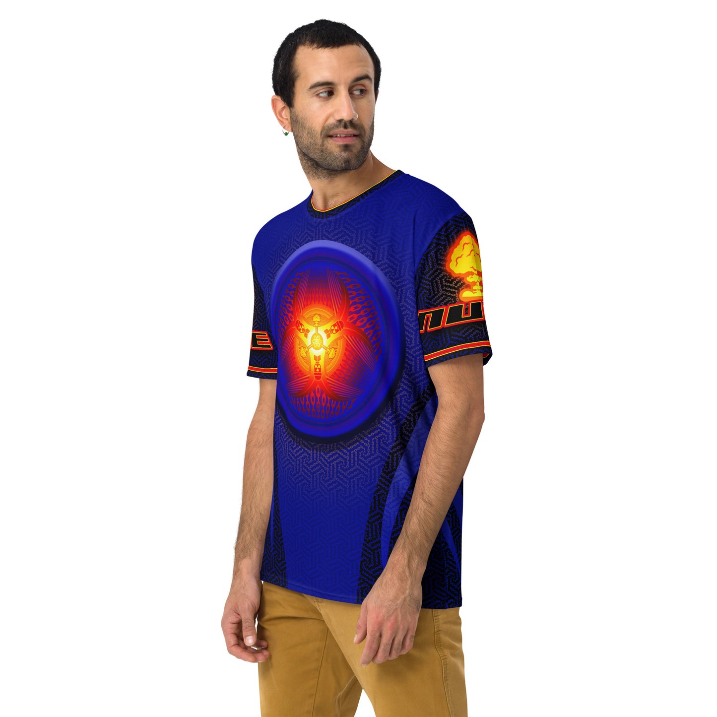 SkeetDesigns | Nuke | All-Over Print Crew Neck | Blue | Disc Golf Apparel