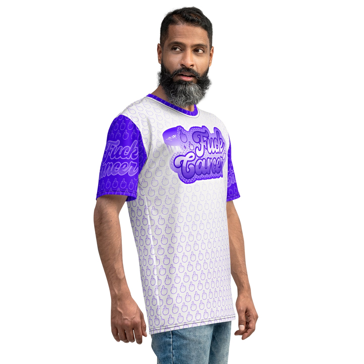 SkeetDesigns | F#$% Cancer Crew Neck | Purple | Disc Golf Apparel
