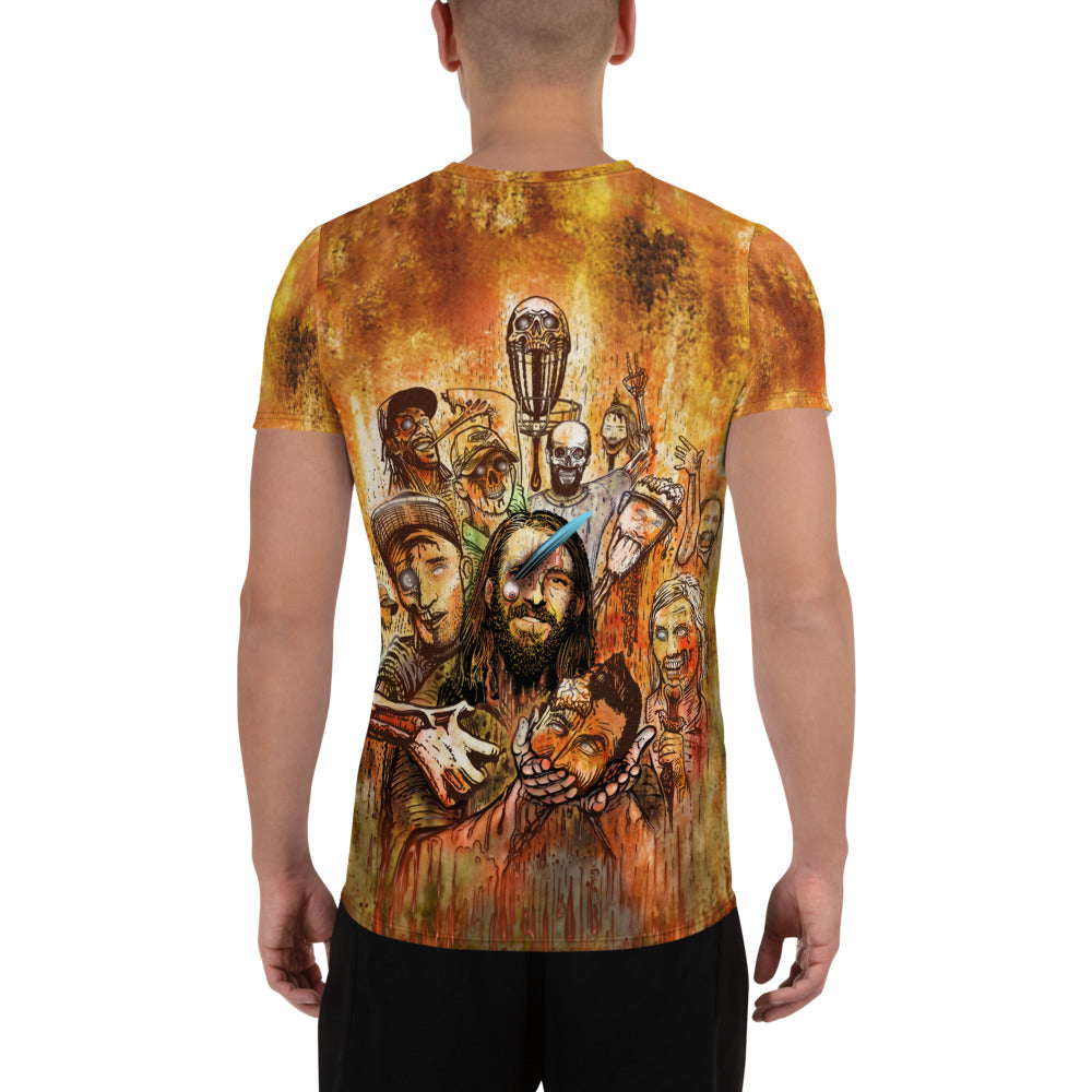 SkeetDesigns | Men's All Over Print Jersey | Halloween Zombies | Disc Golf Apparel