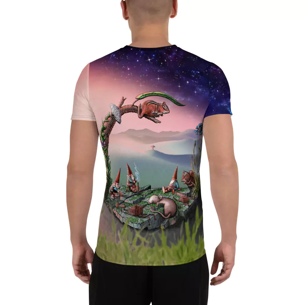 SkeetDesigns | GnomeDriven | Men's All Over Print Jersey | Mid-Round Break | Disc Golf Apparel