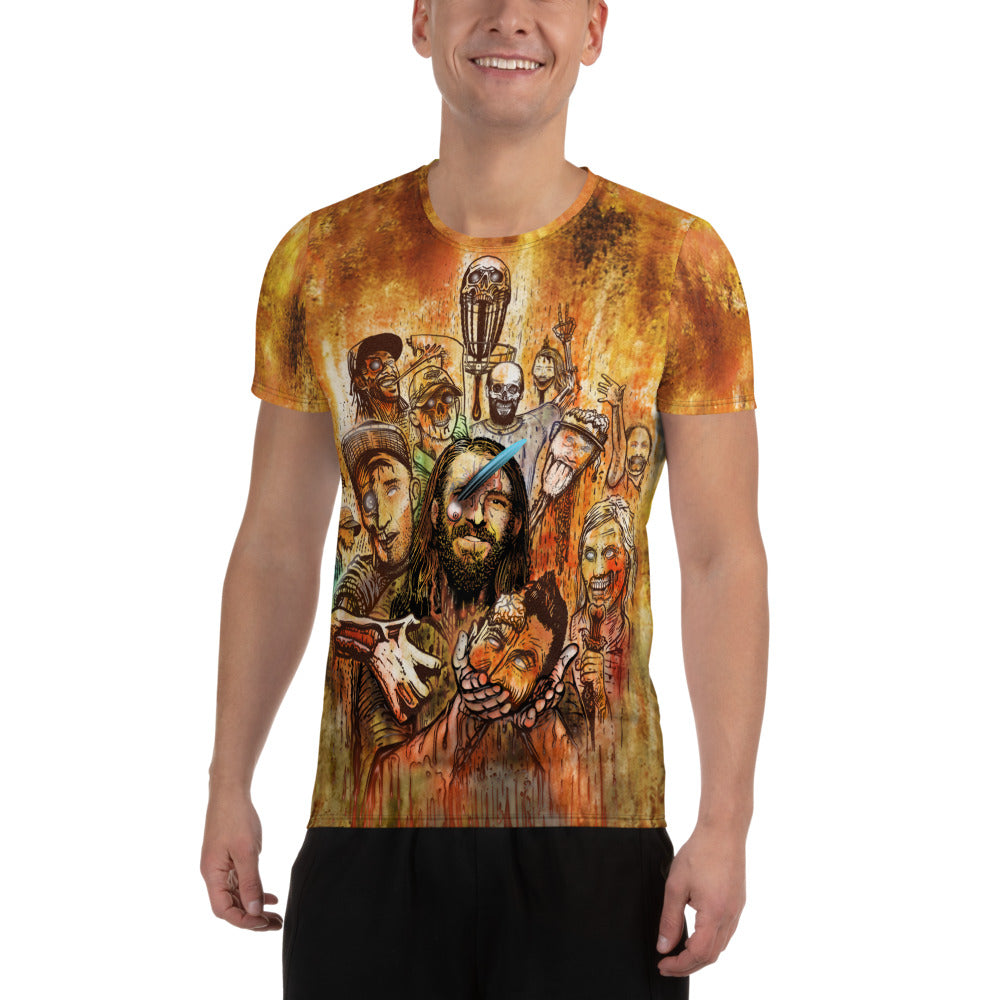 SkeetDesigns | Men's All Over Print Jersey | Halloween Zombies | Disc Golf Apparel