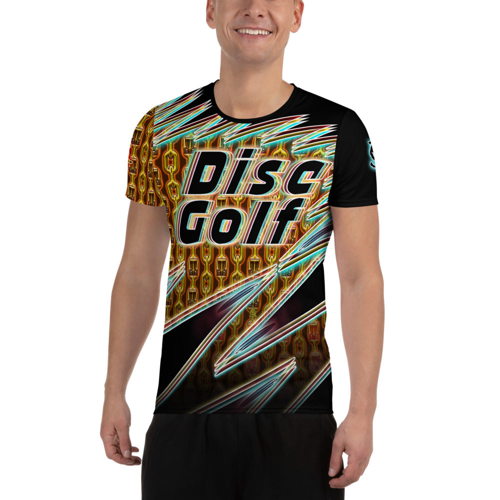SkeetDesigns | Men's All Over Print Jersey | Gold Chains | Disc Golf Apparel
