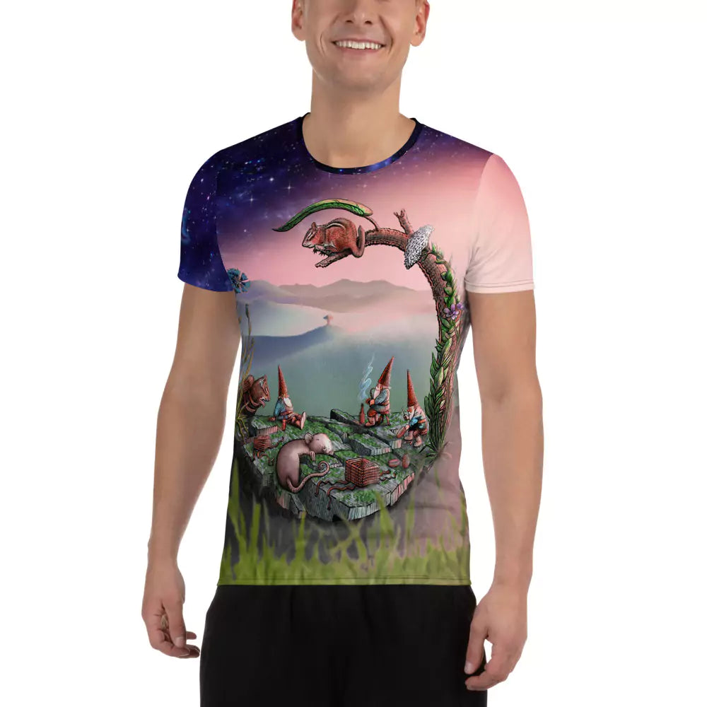 SkeetDesigns | GnomeDriven | Men's All Over Print Jersey | Mid-Round Break | Disc Golf Apparel