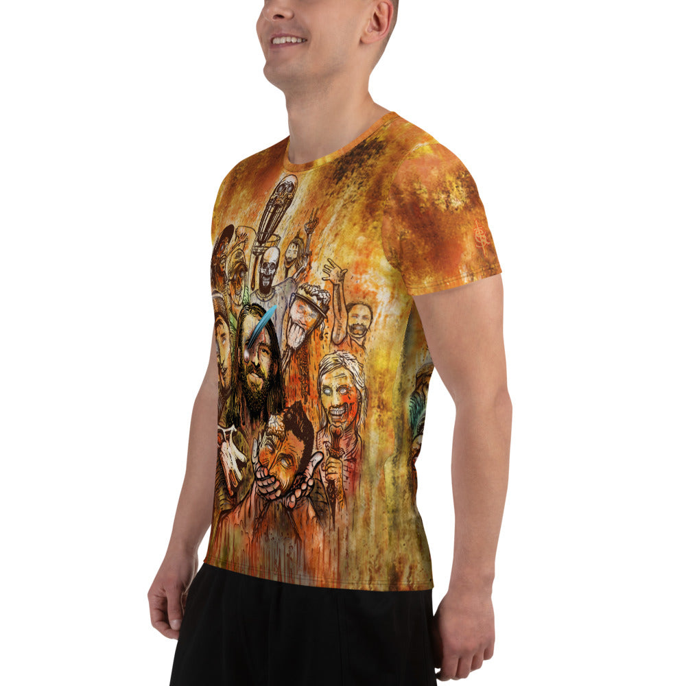 SkeetDesigns | Men's All Over Print Jersey | Halloween Zombies | Disc Golf Apparel