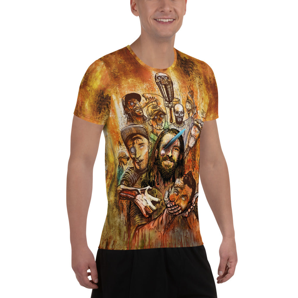 SkeetDesigns | Men's All Over Print Jersey | Halloween Zombies | Disc Golf Apparel
