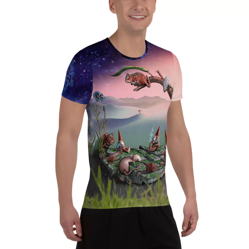 SkeetDesigns | GnomeDriven | Men's All Over Print Jersey | Mid-Round Break | Disc Golf Apparel