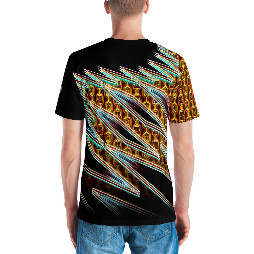 SkeetDesigns | Men's All Over Print Crew Neck T-Shirt | Gold Chains | Disc Golf Apparel