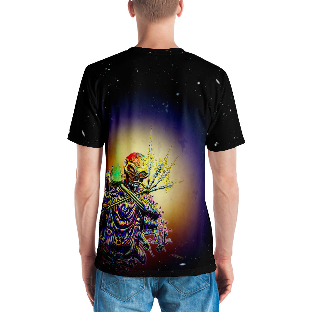 SkeetDesigns | Men's All Over Print Crew Neck T-Shirt | Cosmic Dead | Disc Golf Apparel