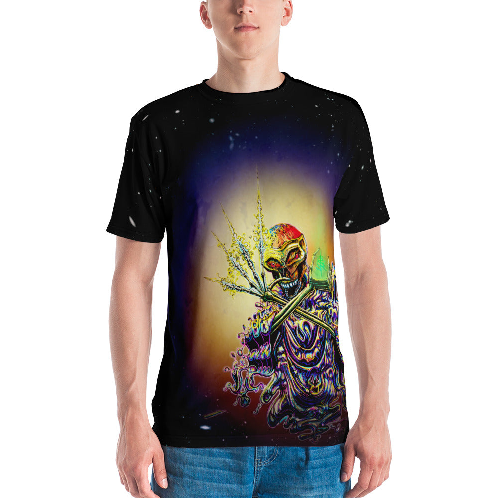 SkeetDesigns | Men's All Over Print Crew Neck T-Shirt | Cosmic Dead | Disc Golf Apparel