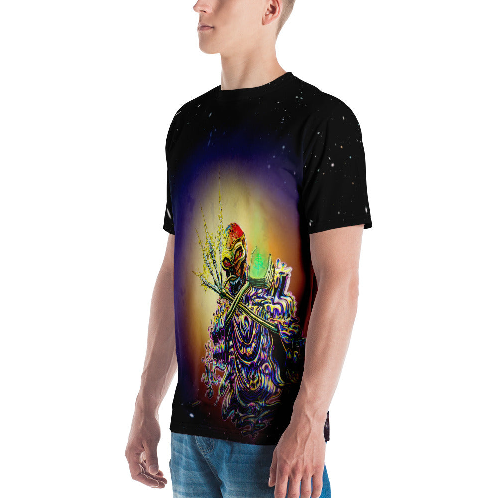 SkeetDesigns | Men's All Over Print Crew Neck T-Shirt | Cosmic Dead | Disc Golf Apparel