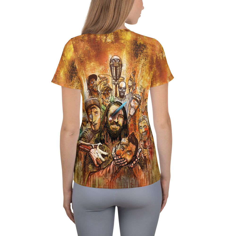 SkeetDesigns | Women's All Over Print Jersey | Halloween Zombies | Disc Golf Apparel