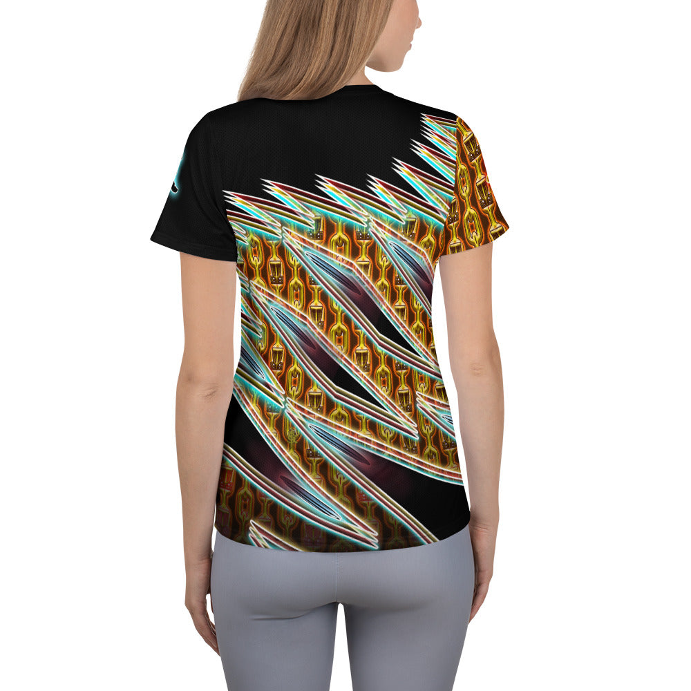 SkeetDesigns | Women's All Over Print Jersey | Gold Chains | Disc Golf Apparel