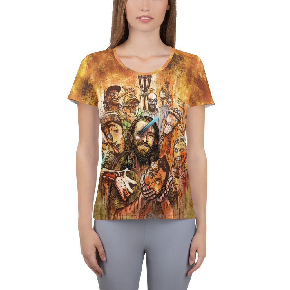 SkeetDesigns | Women's All Over Print Jersey | Halloween Zombies | Disc Golf Apparel