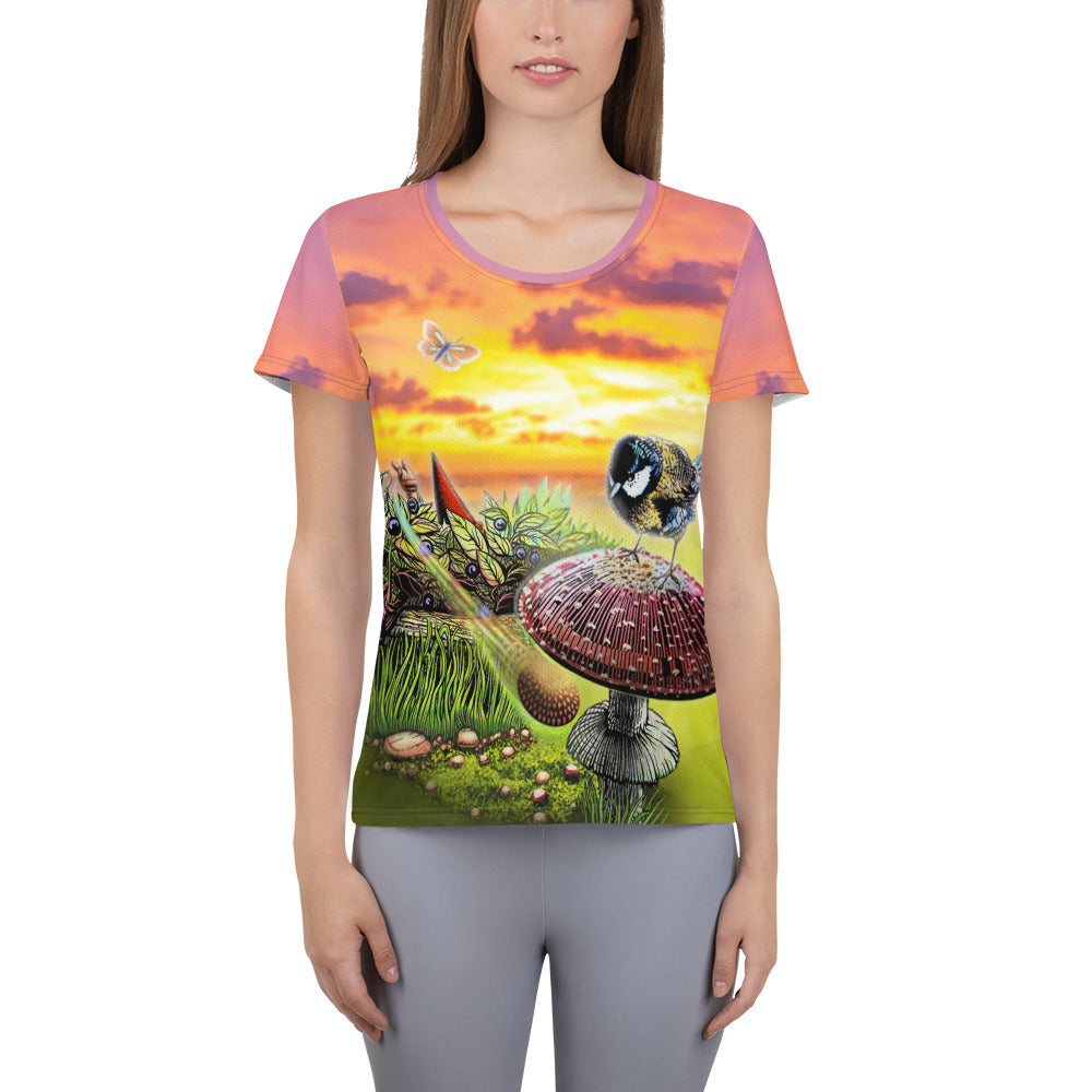 SkeetDesigns | GnomeDriven | Women's All Over Print Jersey | Blind Flick Run | Disc Golf Apparel
