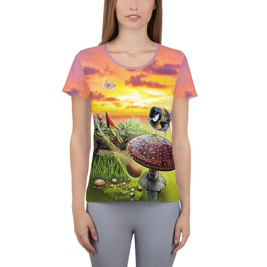 SkeetDesigns | GnomeDriven | Women's All Over Print Jersey | Blind Flick Run | Disc Golf Apparel