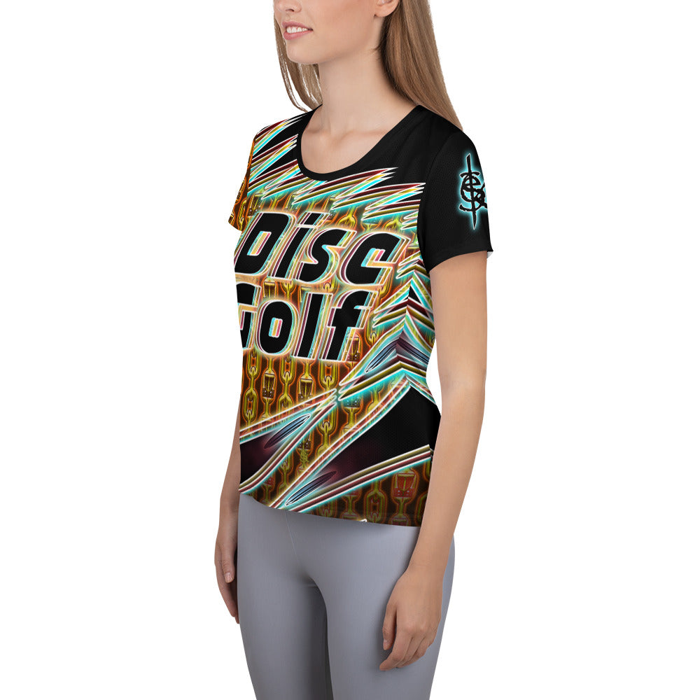 SkeetDesigns | Women's All Over Print Jersey | Gold Chains | Disc Golf Apparel