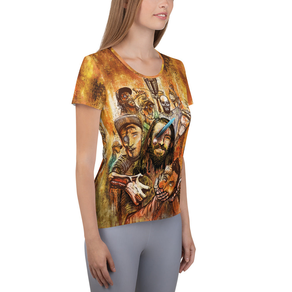 SkeetDesigns | Women's All Over Print Jersey | Halloween Zombies | Disc Golf Apparel