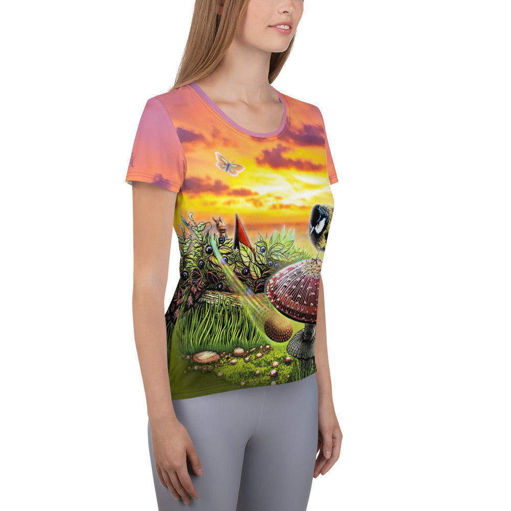 SkeetDesigns | GnomeDriven | Women's All Over Print Jersey | Blind Flick Run | Disc Golf Apparel