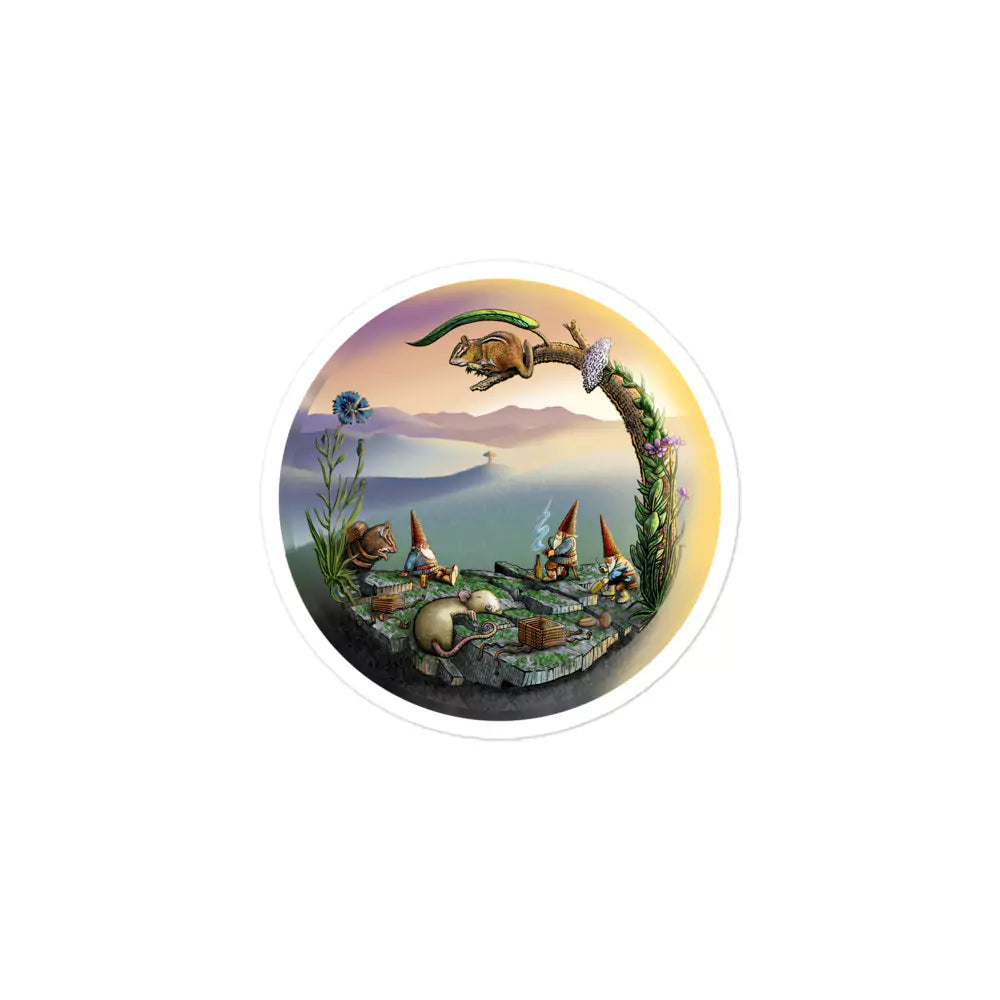 SkeetDesigns | GnomeDriven | Stickers | Mid-Round Break | Disc Golf Accessories