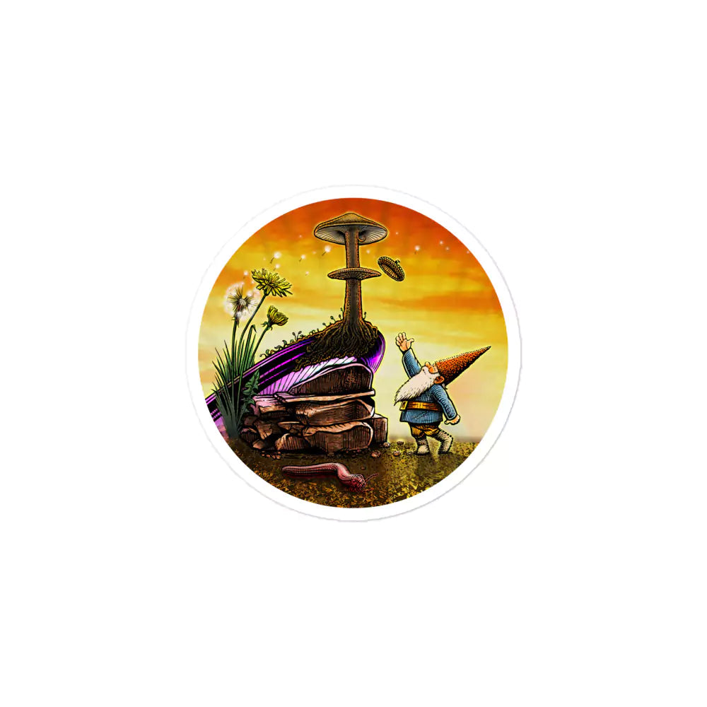 SkeetDesigns | GnomeDriven | Stickers | Windy Up Putt | Disc Golf Accessories
