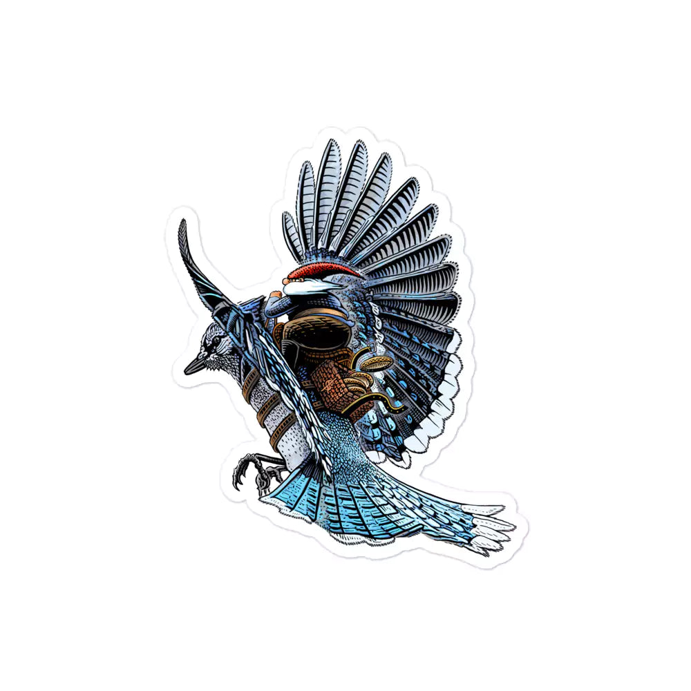 SkeetDesigns | GnomeDriven | Stickers | Blue Jay Rider | Disc Golf Accessories