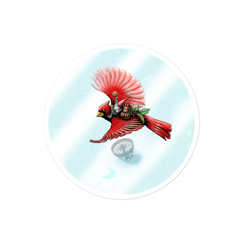 SkeetDesigns | GnomeDriven | Stickers | Cardinal | Disc Golf Accessories