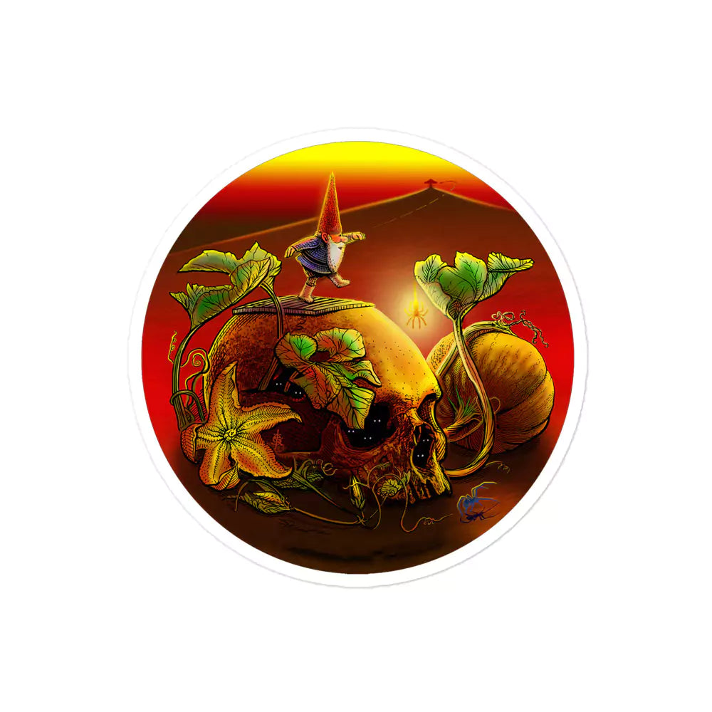 SkeetDesigns | GnomeDriven | Stickers | Halloween | Disc Golf Accessories