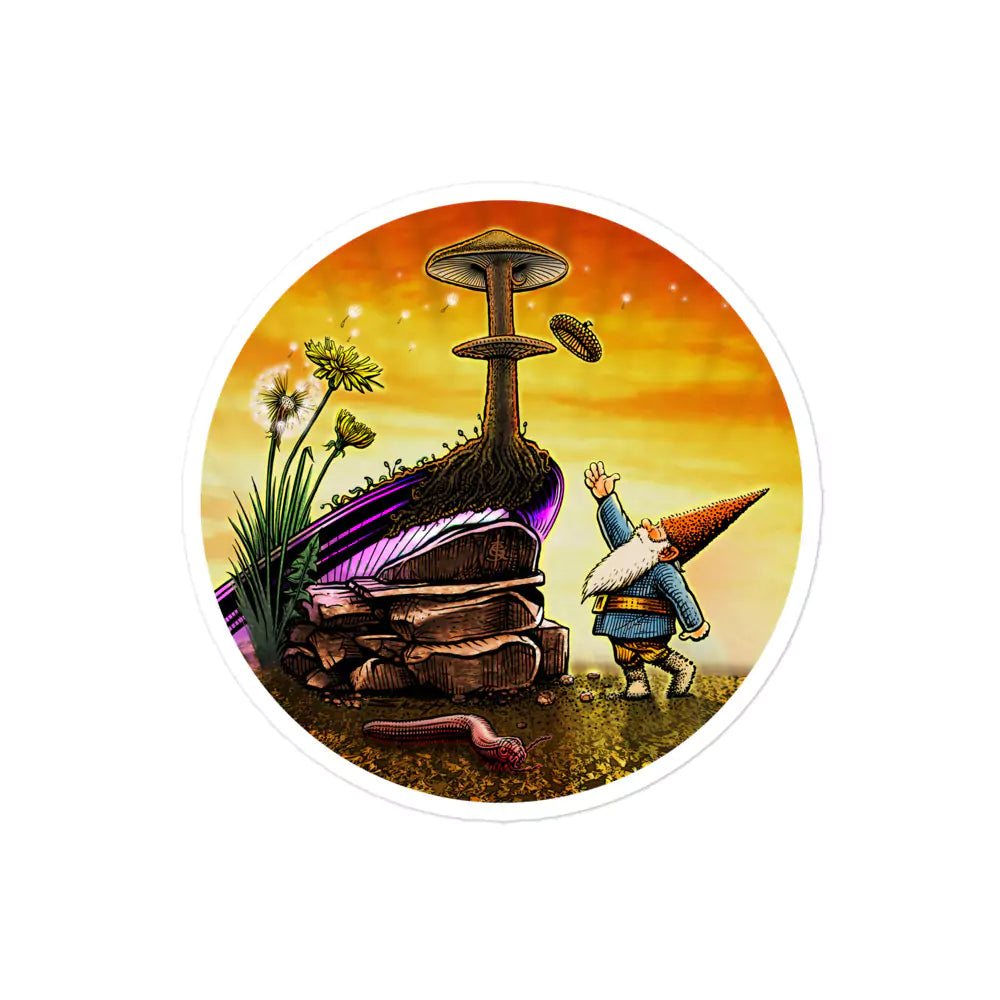 SkeetDesigns | GnomeDriven | Stickers | Windy Up Putt | Disc Golf Accessories