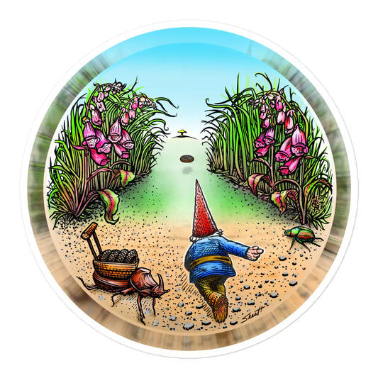 SkeetDesigns | GnomeDriven | Stickers | Behind The Drive | Disc Golf Accessories