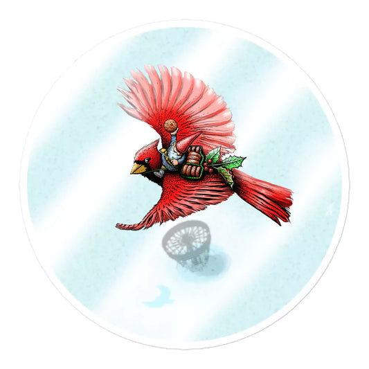 SkeetDesigns | GnomeDriven | Stickers | Cardinal | Disc Golf Accessories