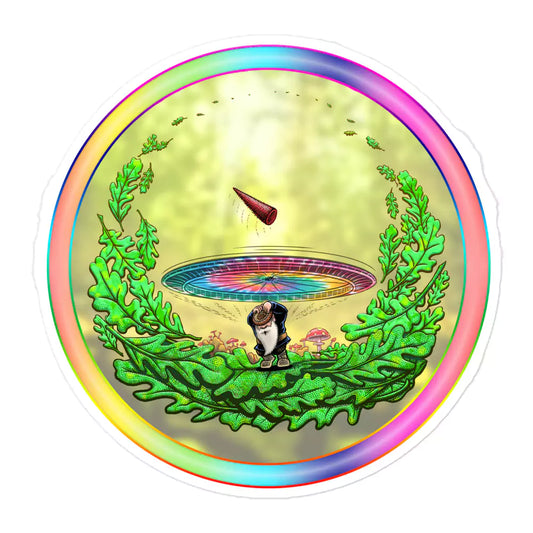 SkeetDesigns | GnomeDriven | Stickers | Close Call | Disc Golf Accessories