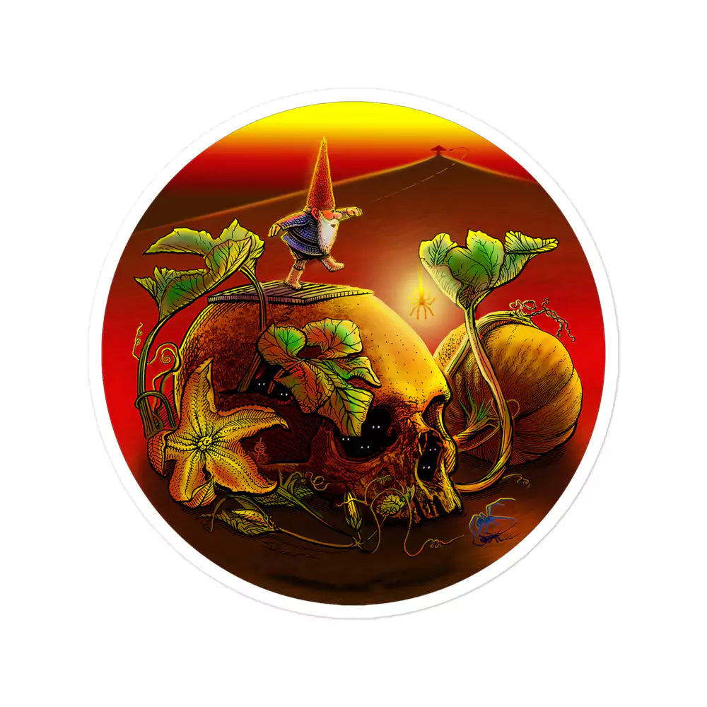 SkeetDesigns | GnomeDriven | Stickers | Halloween | Disc Golf Accessories