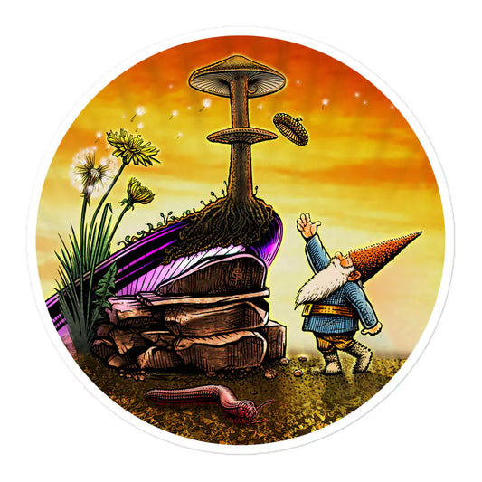 SkeetDesigns | GnomeDriven | Stickers | Windy Up Putt | Disc Golf Accessories