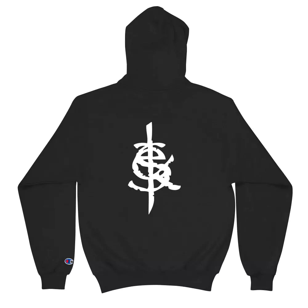 SkeetDesigns | GnomeDriven | Men's Champion® Hoodie | The Road Ahead | Disc Golf Apparel