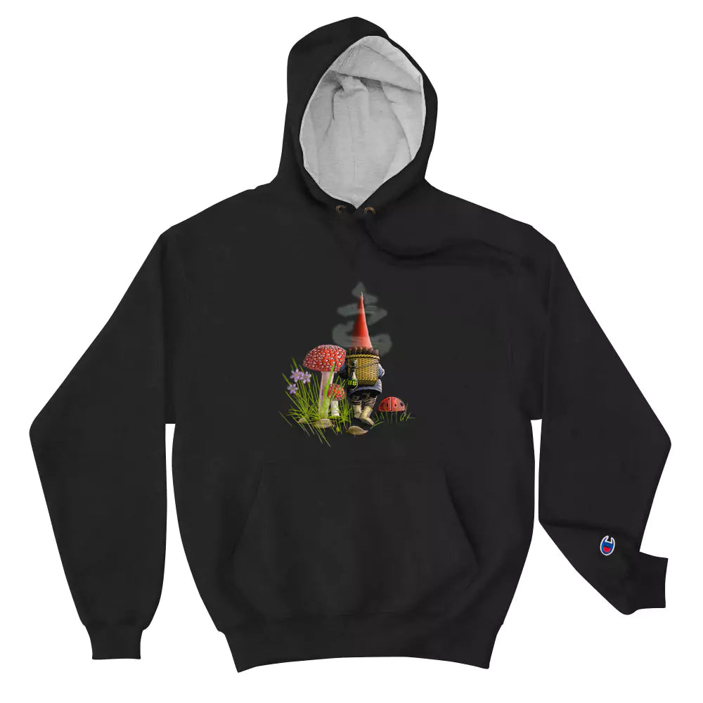 SkeetDesigns | GnomeDriven | Men's Champion® Hoodie | The Road Ahead | Disc Golf Apparel