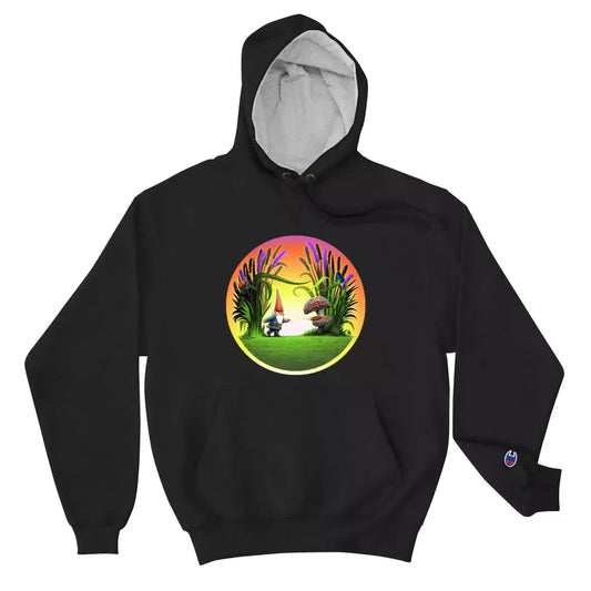 SkeetDesigns | GnomeDriven | Men's Champion® Hoodie | Drop In Putt | Disc Golf Apparel
