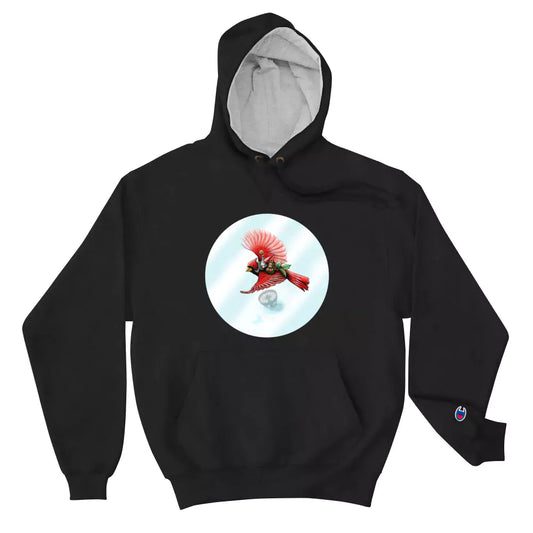 SkeetDesigns | GnomeDriven | Men's Champion® Hoodie | Cardinal | Disc Golf Apparel