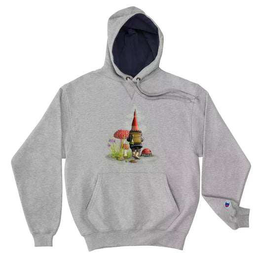 SkeetDesigns | GnomeDriven | Men's Champion® Hoodie | The Road Ahead | Disc Golf Apparel