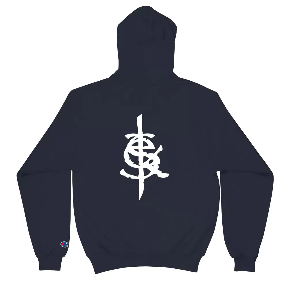 SkeetDesigns | GnomeDriven | Men's Champion® Hoodie | The Road Ahead | Disc Golf Apparel