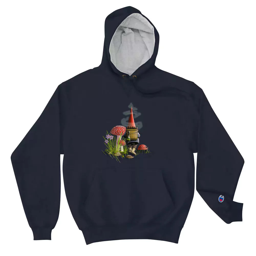 SkeetDesigns | GnomeDriven | Men's Champion® Hoodie | The Road Ahead | Disc Golf Apparel